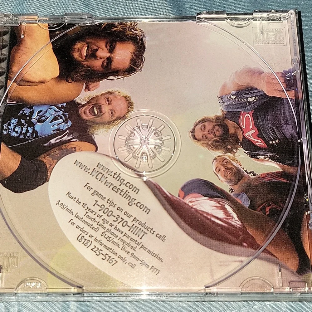 Vtg Playstation WCW Nitro Video Games Original case and Book